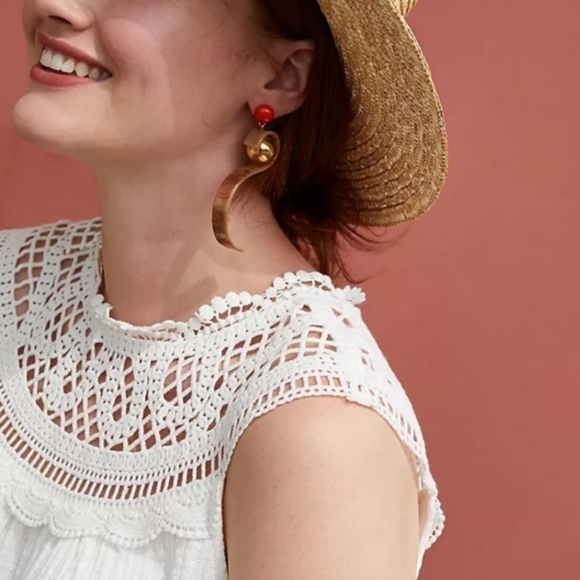 ❤️ ANTHROPOLOGIE MEADOW RUE SIERRA CROCHETED SLEEVELESS BOHO TOP, XS - Picture 4 of 11